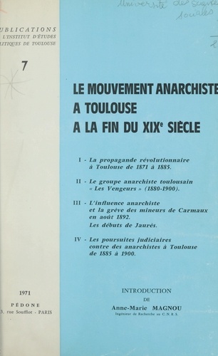 Le mouvement anarchiste à Toulouse à la fin du XIXe siècle