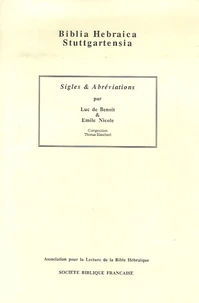 Biblia Hebraica Stuttgartensia