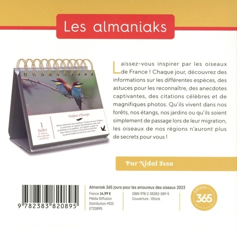 Nidal Issa 365 jours pour les amoureux des oiseaux de Nidal Issa - Livre - Decitre