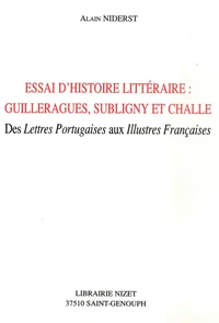 Essai d'histoire littéraire