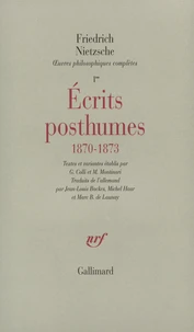 Ecrits posthumes 1870-1873
