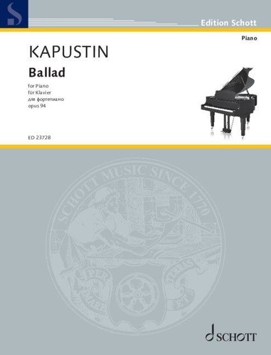 Nikolai Kapustin - Ballad - OP. 94 piano.