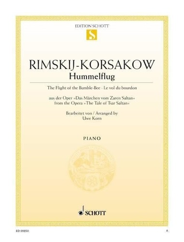 Nikolaï Rimsky-Korsakov - Vol du bourdon - extrait de l'opéra "Le Conte du tsar Saltan". piano..