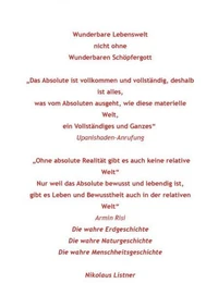 Wunderbare Lebenswelt nicht ohne wunderbaren Schöpfergott