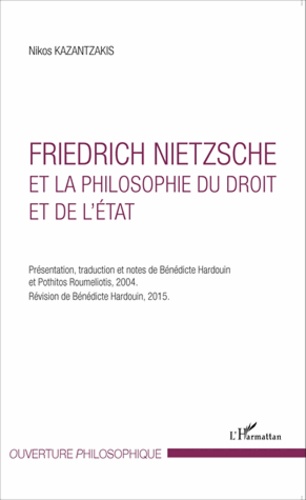 Friedrich Nietzsche et la philosophie du droit et de l'Etat