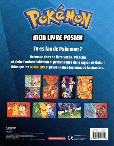 Pokémon. 8 posters inclus - Nintendo
