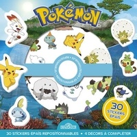  Nintendo - Pokémon - 30 stickers épais repositionnables, 4 décors à compléter.