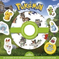  Nintendo - Pokémon - 30 stickers repositionnables, 4 décors à compléter.