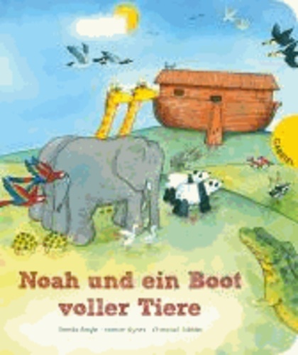 Noah und ein Boot voller Tiere.