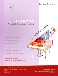  Noam Bonnand - Let's Learn Piano: An Adult Beginner Method (Black&amp;White).