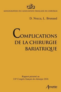 Complications de la chirurgie bariatrique