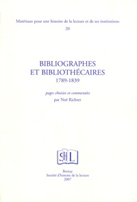 Histoiresdenlire.be Bibliographies et bibliothécaires 1789-1839 - Pages choisies et commentées Image