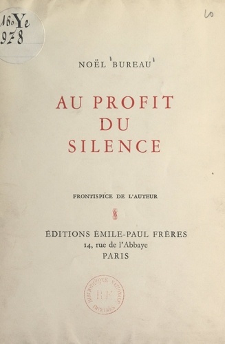 Au profit du silence