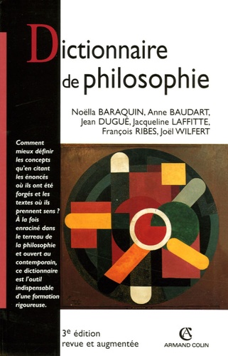 Dictionnaire De Philosophie De Noella Baraquin Livre Decitre