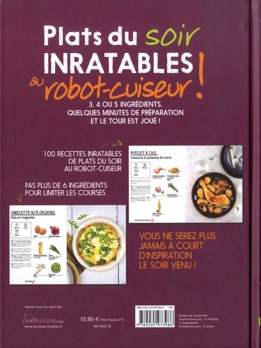 Plats du soir inratables au robot-cuiseur ! de Noëmie André - Grand Format  - Livre - Decitre
