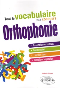Tout le vocabulaire aux concours d'orthophonie
