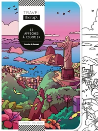 Sunrise & Sunset - 12 affiches à colorier