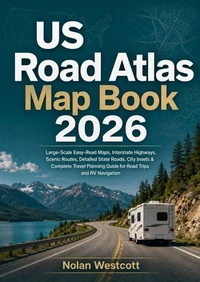 US Road Atlas Map Book 2026