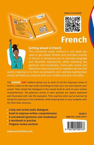 French. Immersive audio method for teenagers, avec 1 cahier d'exercices