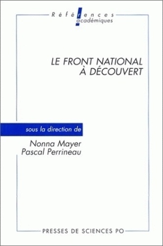 Nonna Mayer et René Rémond - Le Front national à découvert.