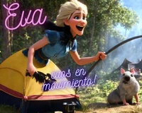 ¡Eva, caos en movimiento!