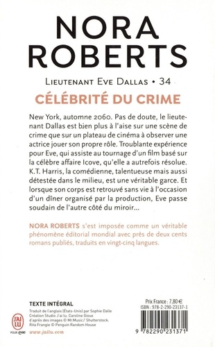 Lieutenant Eve Dallas Tome 34 Célébrité du crime
