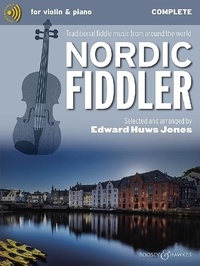 Jones edward Huws - Fiddler Collection  : Nordic Fiddler - Traditional fiddle music from around the world. violin (2 violins) and piano, guitar ad libitum..