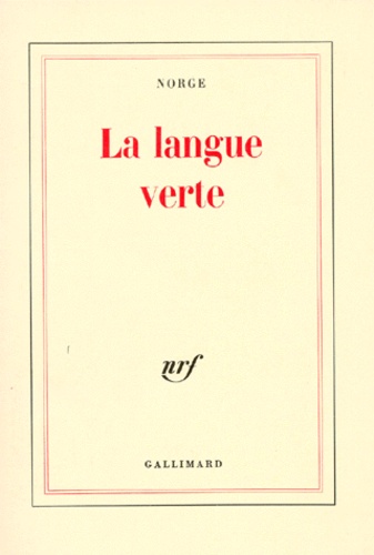  Norge - La Langue verte - Charabias et verdures.