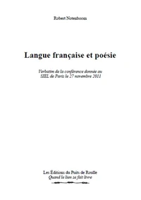 Langue Française et Poésie