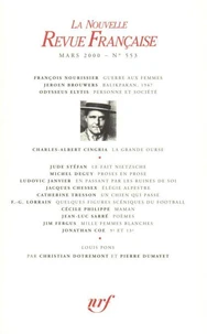 La Nouvelle Revue Française N° 553, mars 2000