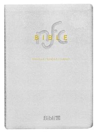 La Bible Nouvelle français courant - Blanche, cuir, tranches or, souple, mariage, avec les deutérocanoniques