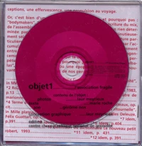 Objet 1. Avec 1 Cd