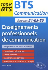 BTS communication, enseignements professionnels de communication, 1e et 2e année