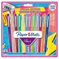 12 feutres d'écriture Flair Tendance Rétro Paper Mate® - Pointe moyenne