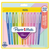 12 feutres d'écriture Flair™ Paper Mate® - Pointe moyenne - Pastel