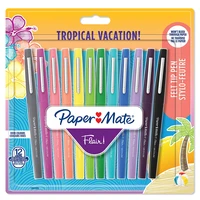 12 feutres d'écriture Flair™ Paper Mate® - Pointe moyenne - Tropical vacations !