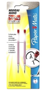 NWL FRANCE SAS - 2 recharges roller effaçable Replay Premium rouge - Papermate