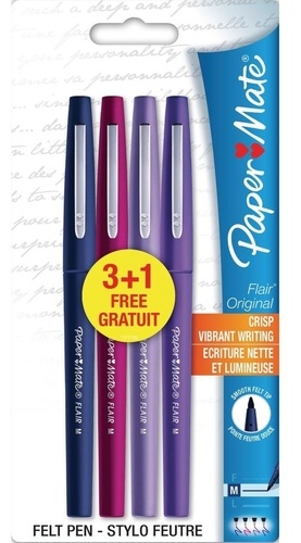 NWL FRANCE SAS - 3 stylos feutres Flair original + 1 gratuit