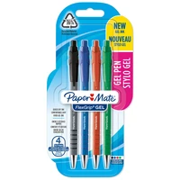 4 stylos à encre gel rétractable Flexgrip™ Gel Paper Mate® - Pointe moyenne