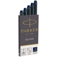 5 cartouches longues d'encre Quink Parker® - Bleu noir