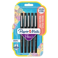 5 feutres d'écriture Flair™ Original Paper Mate® - Pointe moyenne - Noir