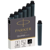 6 cartouches courtes d'encre Quink Parker® - Noir