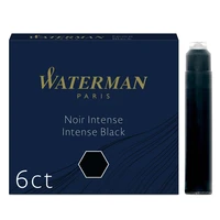 6 cartouches courtes d’encre Waterman® - Noir