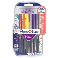 6 feutres d'écriture Flair™ Métallique Paper Mate® - Pointe moyenne