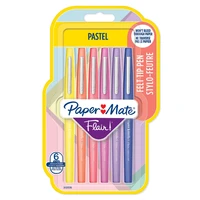 6 feutres d'écriture Flair™ Paper Mate® - Pointe moyenne - Pastel