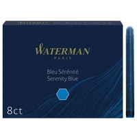 8 cartouches longues d’encre Waterman® - Bleu sérénité