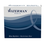 NWL FRANCE SAS - Cartouches Waterman internationales Bleu/Noir - Etui de 6 cartouches courtes