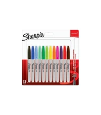 Lot 12 sharpie pointe fine assortis