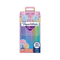 NWL FRANCE SAS - PAPER MATE Flair Feutre d'écriture Candy Pop, pointe moyenne (0,7 mm), assortiment de couleurs candy pop, pochette de 16