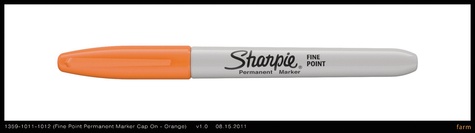 Marqueur pointe fine Sharpie orange